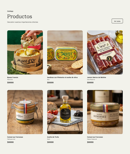 Food product catalog